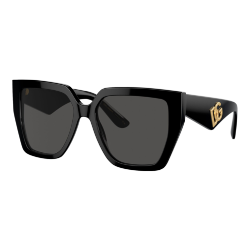 Dolce & Gabbana Womens DG4438 Sunglasses Black/Dark Grey, Size 55 frame - 0DG4438-501SLASH8755.png