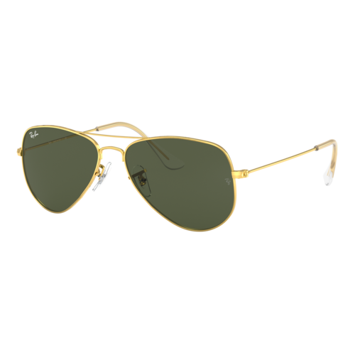 Ray-Ban Aviator Small Sunglasses Gold/Green Classic G-15, Size 52 frame - 0RB3044-L0207SLASH52.png