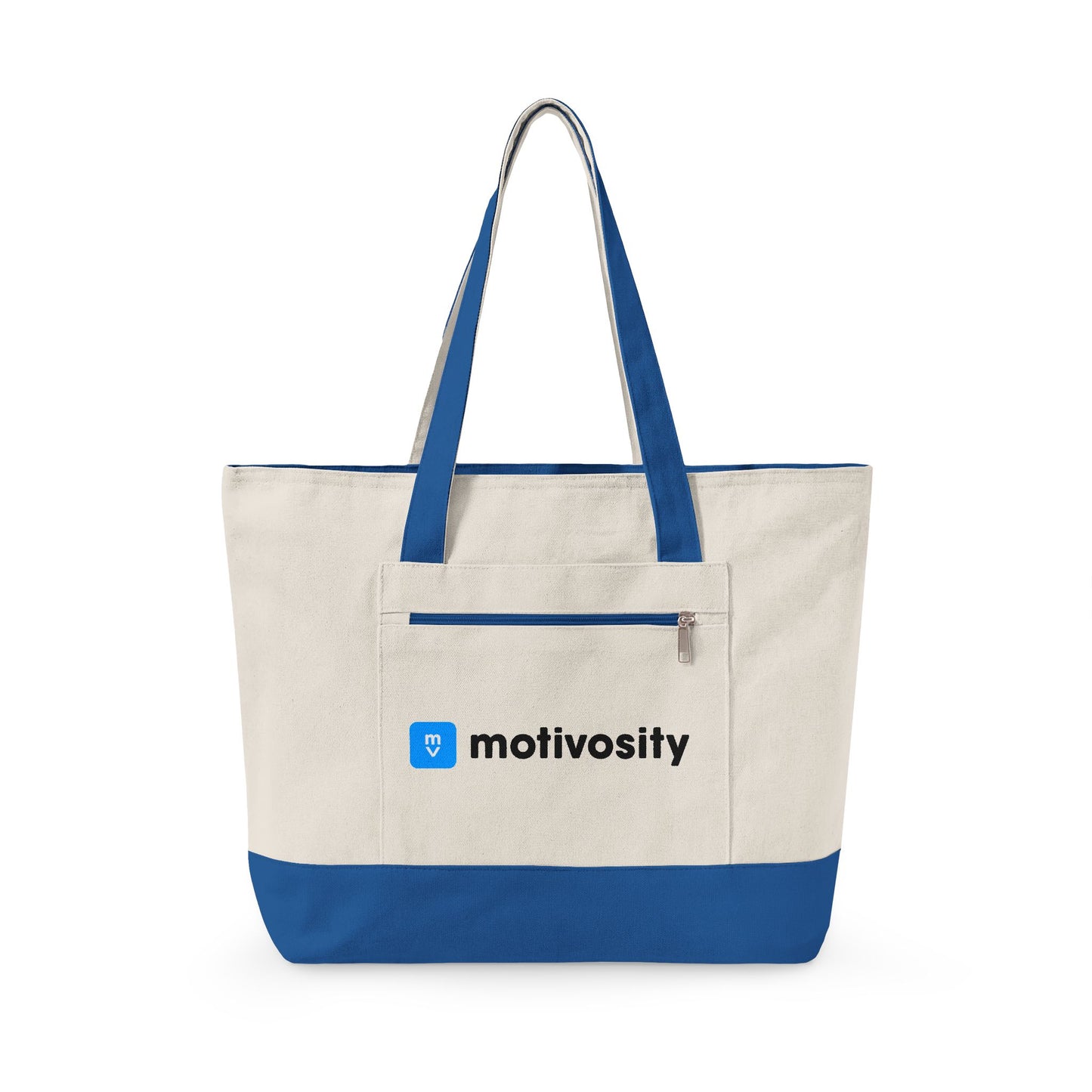 Sample Zippered Canvas Tote Bag