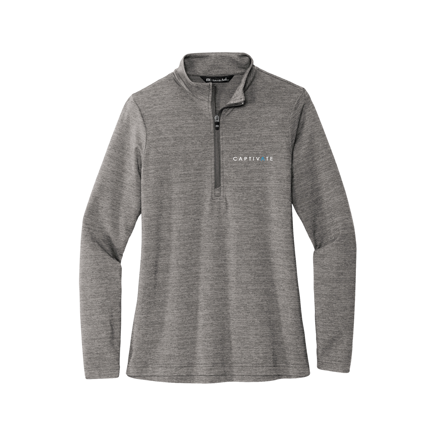 Captivate TravisMathew Women's Embroidered Crestview Quarter-Zip