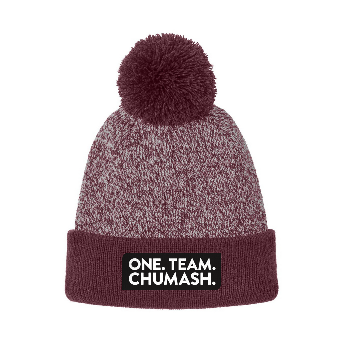 Chumash Christmas Halftime Heather Pom Beanie