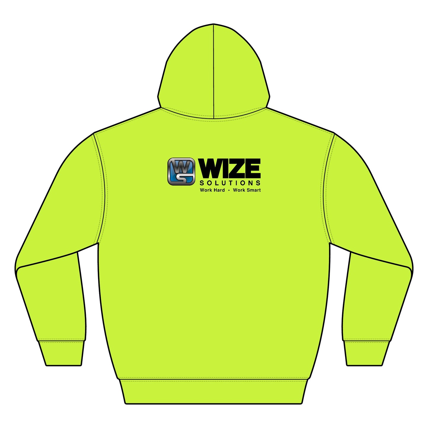 Wize Solutions Essential Fleece Pullover Hooded Sweatshirt