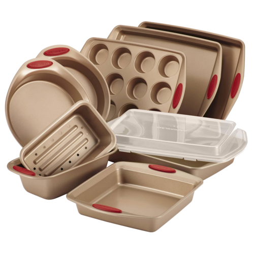 Rachael Ray Cucina 10-Piece Bakeware Set Red - 52410.png
