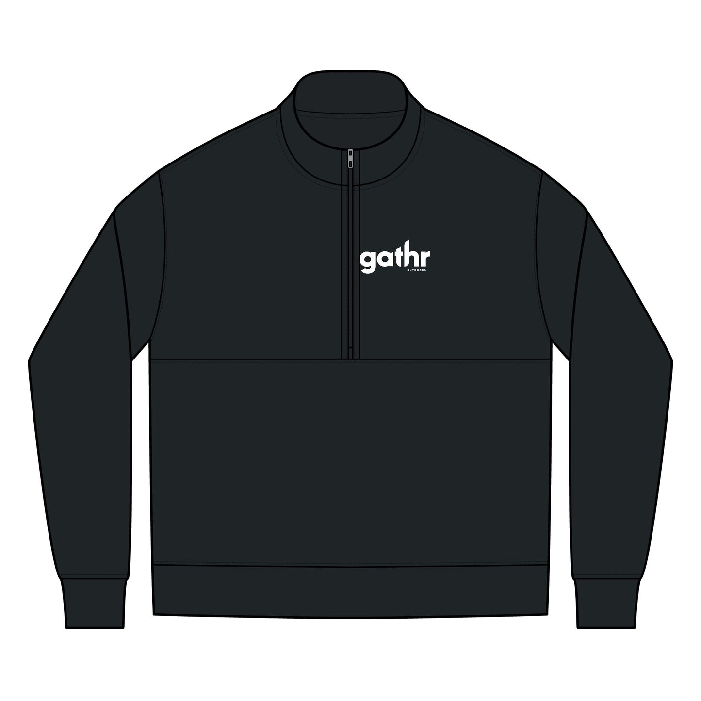 Gathr Nike Club Fleece Sleeve Swoosh Half Zip