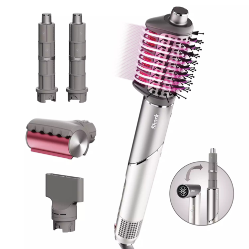Shark FlexFusion 5-in-1 Air Styler Brush Set, Metallic Mist - HD641.png