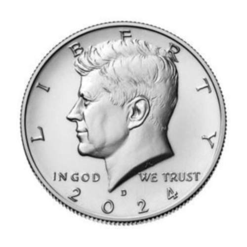 Antwerp US Treasury President John F. Kennedy 2024-25 Half Dollars, set of 24 coins, Freshly Minted, Uncirculated - KENNEDY50-24.png