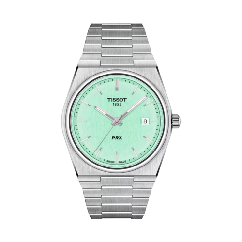Tissot PRX Stainless Steel Watch Light Green Dial, 40mm - T1374101109101.png