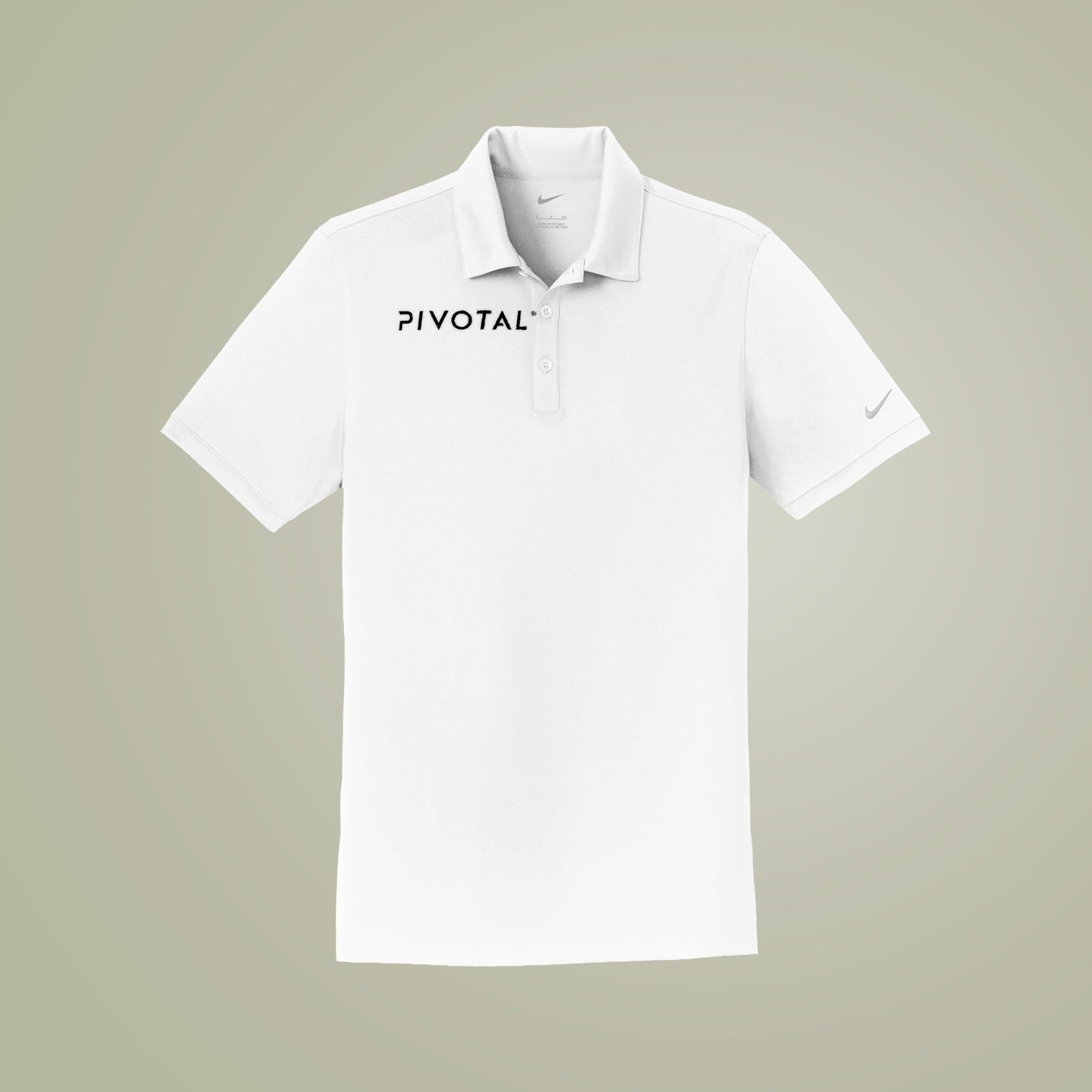 Pivotal Nike Dri-FIT Players Modern Fit Polo — White