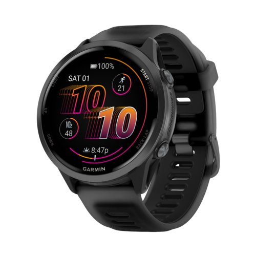 Garmin Forerunner 570 Smartwatch Slate Gray Aluminum with Translucent Black/Black Band, 47mm - 010-02971-00.png