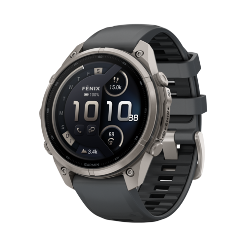 Garmin Fenix 9 Pro inReach GPS Smartwatch, Titanium with Graphite/Black Silicone Band, 47mm - 010-04336-20.png