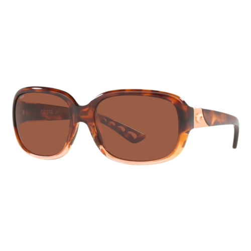 Costa Womens Gannet Sunglasses Shiny Tortoise Fade/Copper 580P, Size 58 frame - 06S9041-90410358.png