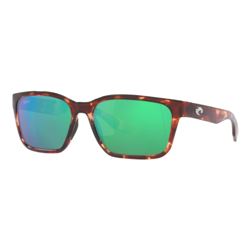 Costa Womens Palmas Sunglasses Coral Tortoise/Green Mirror 580G, Size 57 frame - 06S9081-90810457.png