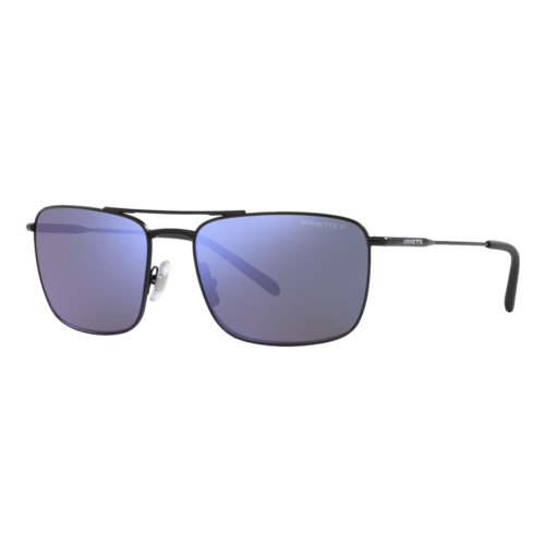 Arnette Polarized Boulevardier Sunglasses, Matte Black/Polarized Dark Grey Mirror Water, Size 59 Frame - 0AN3088-737SLASH2259.png