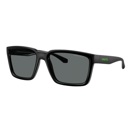 Arnette Polarized Plot Twist Sunglasses Black Matte Top-Shiny/Polarized Grey, Size 57 frame - 0AN4346-29008157.png