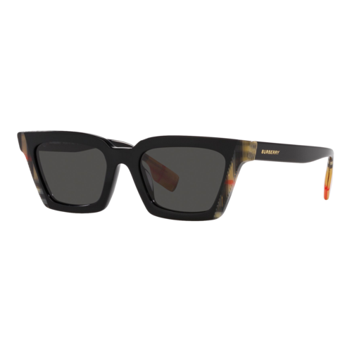 Burberry Briar Sunglasses Black-Vintage Check/Dark Grey, Size 52 Frame - 0BE4392U-40558752.png