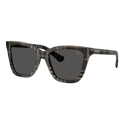 Burberry Womens BE4470 Sunglasses Check Grey/Dark Grey, Size 54 frame - 0BE4470-41998754.png