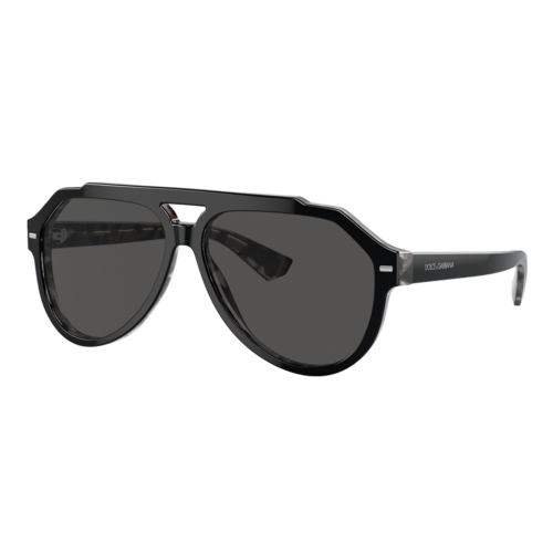 Dolce & Gabbana DG4452 Sunglasses Black On Grey Havana/Dark Grey, Size 60 frame - 0DG4452-34038760.png