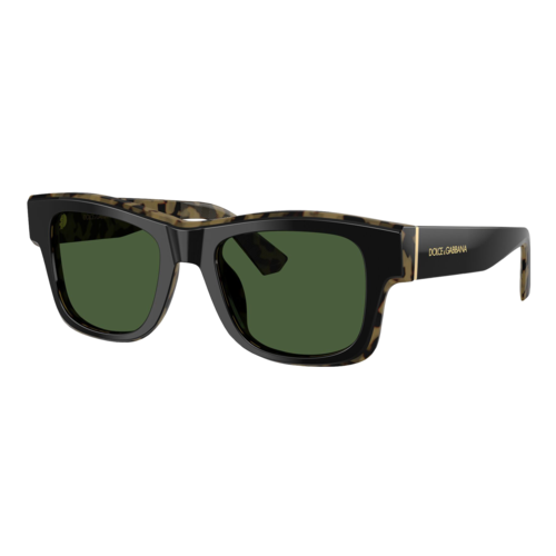 Dolce & Gabbana DG4515 Sunglasses Black On Yellow Havana/Dark Green, Size 52 frame - 0DG4515-34047152.png