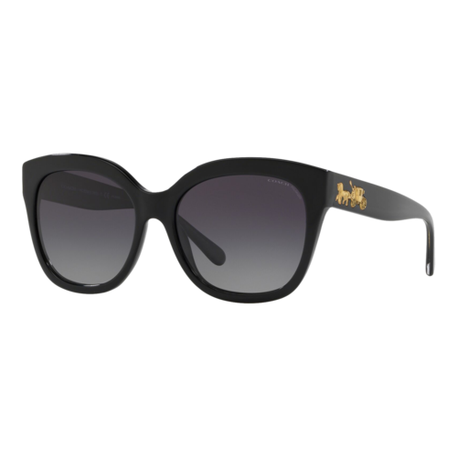 Coach Womens Polarized HC8264 Sunglasses Black/Polarized Gray Gradient, Size 56 frame - 0HC8264-5002T3SLASH56.png