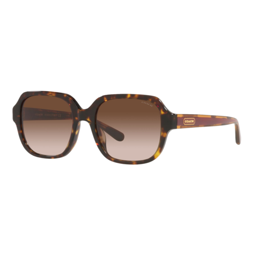Coach Womens HC8335U Sunglasses Dark Tortoise/Brown Gradient, Size 53 frame - 0HC8335U-51201353.png