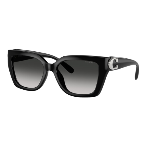 Coach Womens Idol Square Cat Eye Sunglasses, Black/Grey Gradient, Size 55 frame - 0HC8408U-50023C55.png