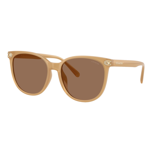 Coach Womens Embedded Signature Round Sunglasses, Milky Tea/Brown Solid, Size 57 frame - 0HC8414BD-58547357.png