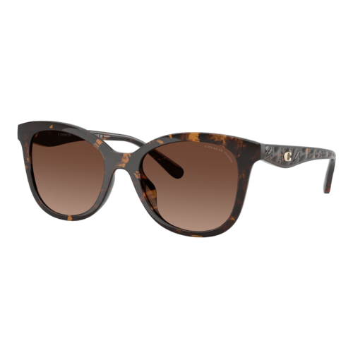 Coach Womens Polarized HC8419U Sunglasses, Dark Tortoise/Polarized Brown Gradient, Size 55 frame - 0HC8419U-5120T555.png