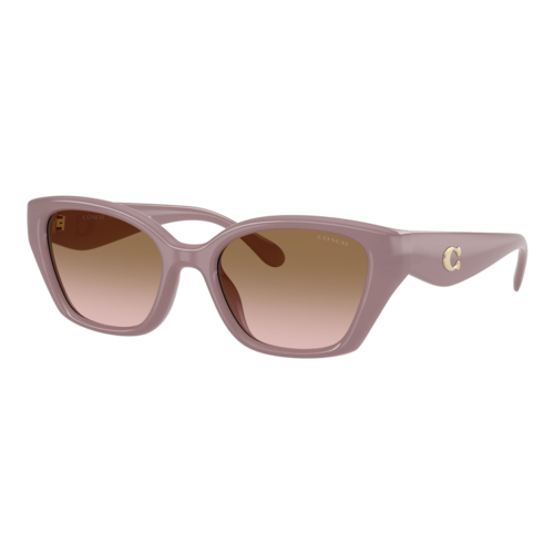 Coach Womens C Hardware Square Cat Eye Sunglasses, Milky Putty/Brown Peach Gradient, Size 53 frame - 0HC8434U-54951153.png