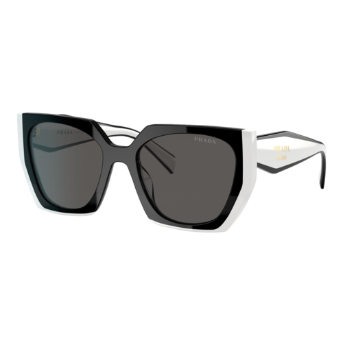 Prada Womens PR 15WS Sunglasses Black-Talc/Dark Grey, Size 54 frame - 0PR15WS-09Q5S054.png
