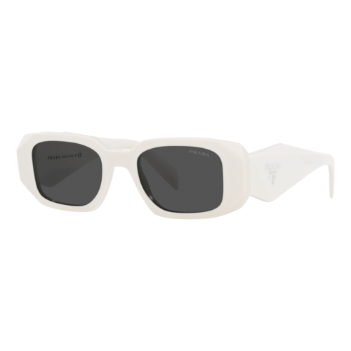 Prada Womens Symbole Sunglasses Talc/Dark Grey, Size 49 frame - 0PR17WS-1425S049.png