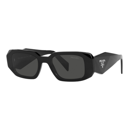 Prada Womens Symbole Sunglasses Black/Dark Grey, Size 49 Frame - 0PR17WS-1AB5S049.png