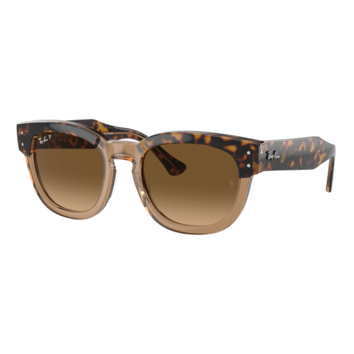 Ray-Ban Polarized Mega Hawkeye Sunglasses, Havana On Transparent Brown/Polarized Brown Gradient, Size 53 frame - 0RB0298S-1292M253.png