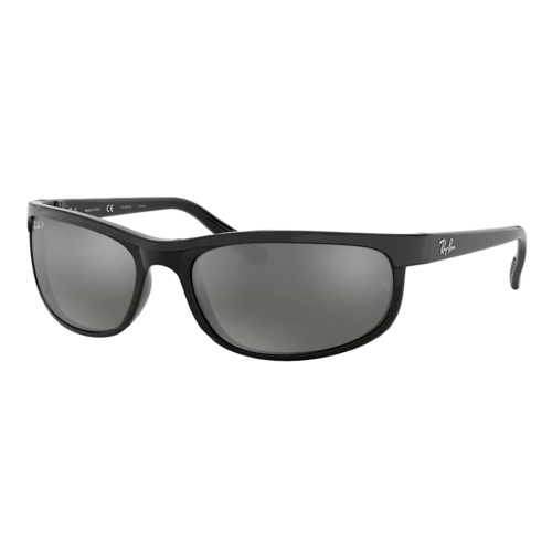 Ray-Ban Polarized Predator 2 Sunglasses Matte Black-Black/Polarized Grey Mirror, Size 62 frame - 0RB2027-601SLASHW162.png