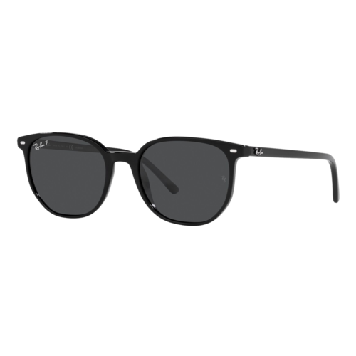 Ray-Ban Polarized Elliot Sunglasses Polished Black/Polarized Black, Size 52 frame - 0RB2197-901SLASH4852.png