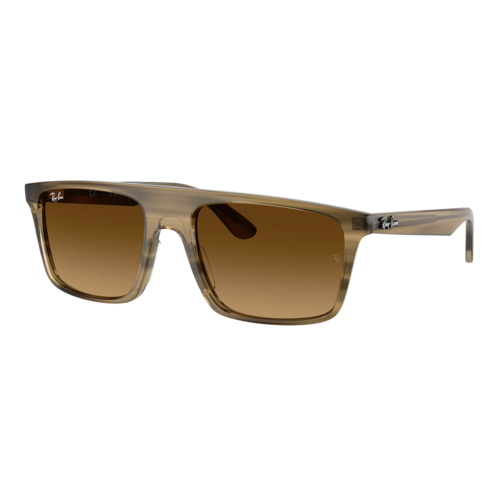 Ray-Ban RB2222 Sunglasses Polished Striped Green/Gradient Brown, Size 57 frame - 0RB2222-14398557.png