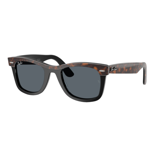 Ray-Ban Wayfarer Street Neat Sunglasses Polished Havana On Black/Blue, Size 50 frame - 0RB2240-1441R550.png