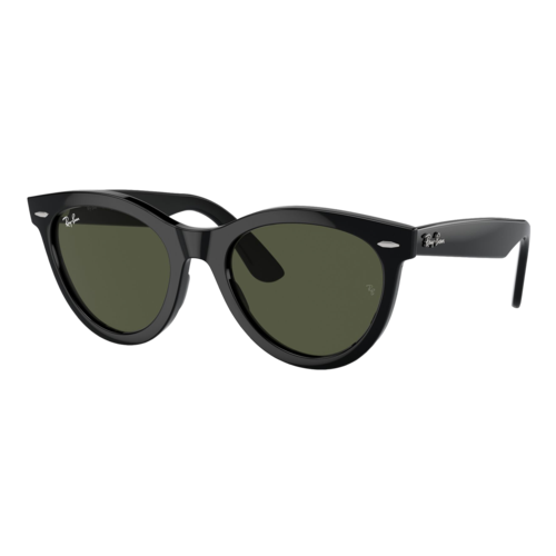 Ray-Ban Wayfarer Way Sunglasses Polished Black/Green, Size 54 frame - 0RB2241-901SLASH3154.png