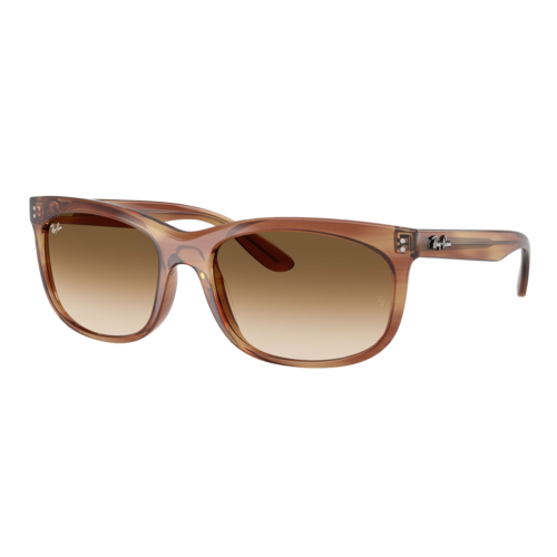 Ray-Ban Balorette Sunglasses Polished Striped Brown/Clear Gradient Brown, Size 57 frame - 0RB2389-14035157.png