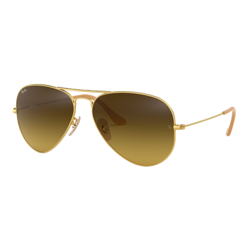 Ray-Ban Aviator Gradient Sunglasses Gold/Brown Gradient, Size 58 frame - 0RB3025-112SLASH8558.png