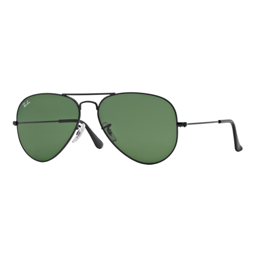 Ray-Ban Aviator Classic Sunglasses Black/Green Classic G-15, Size 58 frame - 0RB3025-L2823SLASH58.png