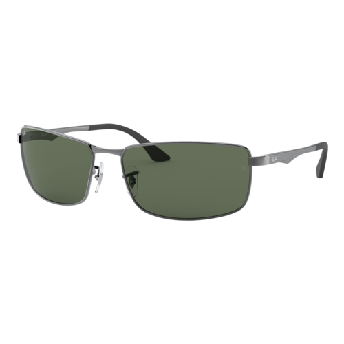 Ray-Ban RB3498 Sunglasses Gunmetal/Green Classic, Size 61 frame - 0RB3498-004SLASH7161.png