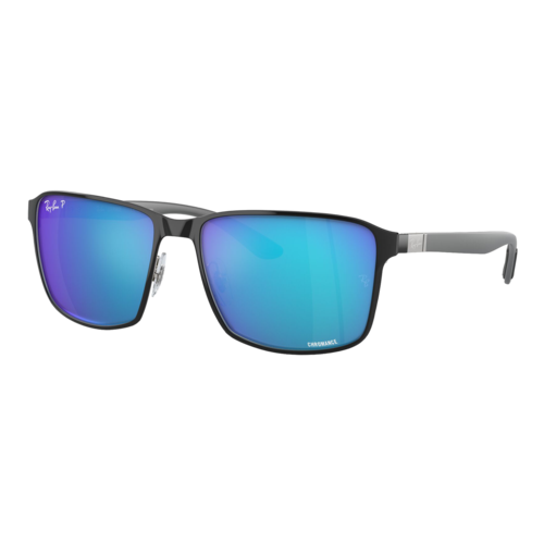 Ray-Ban Polarized RB3721CH Sunglasses Black on Silver/Polarized Blue Chromance, Size 59 frame - 0RB3721CH-9144A159.png