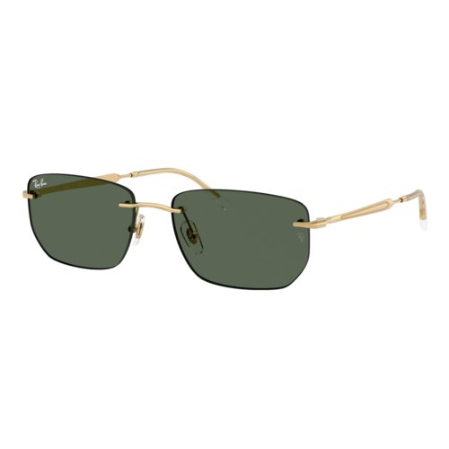 Ray-Ban RB3768 Sunglasses Polished Arista Gold/Dark Green, Size 56 frame - 0RB3768-001SLASH7156.png