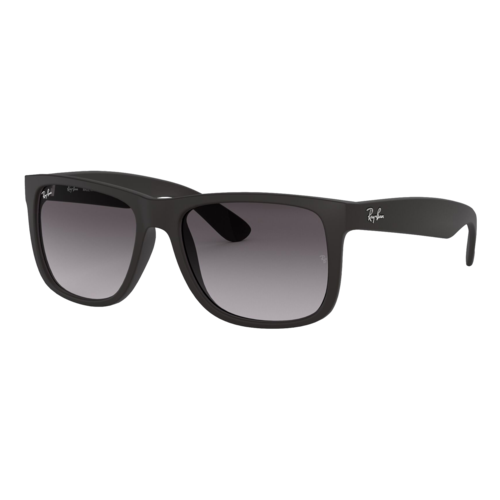 Ray-Ban Justin Sunglasses Black/Grey Gradient, Size 54 frame - 0RB4165-601SLASH8G55.png