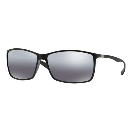 Ray-Ban Polarized Liteforce Sunglasses Black/Polarized Silver Mirror, Size 62 frame - 0RB4179-601S82SLASH62.png