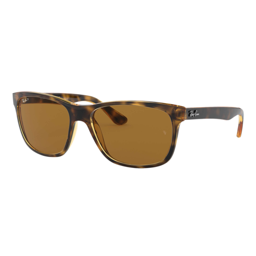 Ray-Ban Polarized RB4181 Sunglasses Tortoise/Polarized Brown Classic B-15, Size 57 frame - 0RB4181-710SLASH8357.png