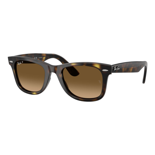 Ray-Ban Polarized Wayfarer Ease Sunglasses, Polished Havana/Polarized Brown Gradient, Size 50 frame - 0RB4340-710SLASHM250.png