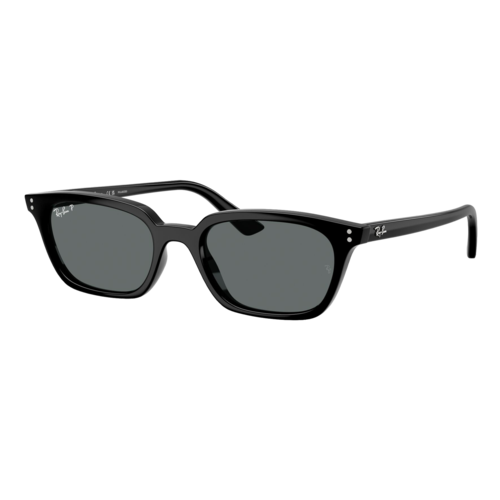 Ray-Ban Polarized Zaya Bio-Based Sunglasses, Polished Black/Polarized Dark Grey, Size 53 frame - 0RB4456-66778153.png