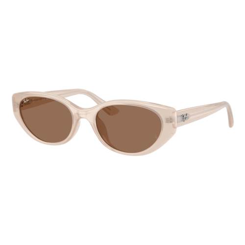 Ray-Ban RB4457D Bio-Based Sunglasses Polished Opal Beige/Dark Brown, Size 55 frame - 0RB4457D-67867355.png