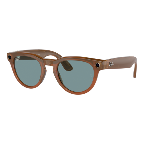 Ray-Ban Meta Headliner Smart Glasses Shiny Caramel/Blue, Size 50 frame - 0RW4009-67068050.png